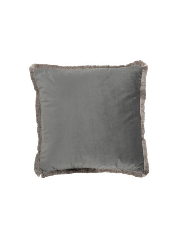 Coussin carré en polyester gris AlphaJ-Line