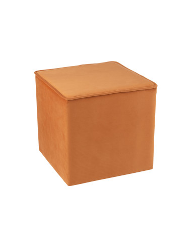 Pouf Cube Velours OcreJ-Line