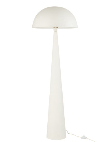 Lampe de table champignon en métal blanc mat grandeJ-Line