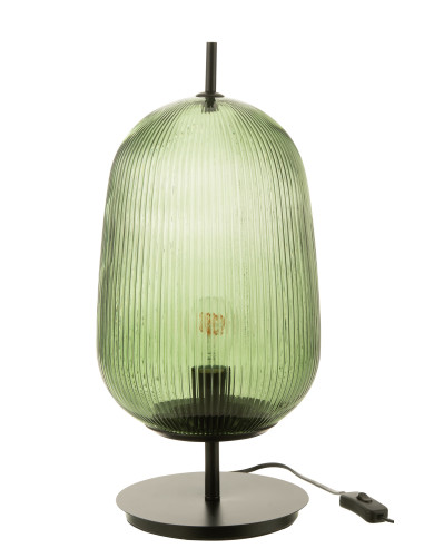 Lampe de table Oasis en verre vert grandJ-Line