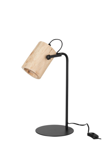 Lampe de bureau en bois naturel Silas BeranganJ-Line