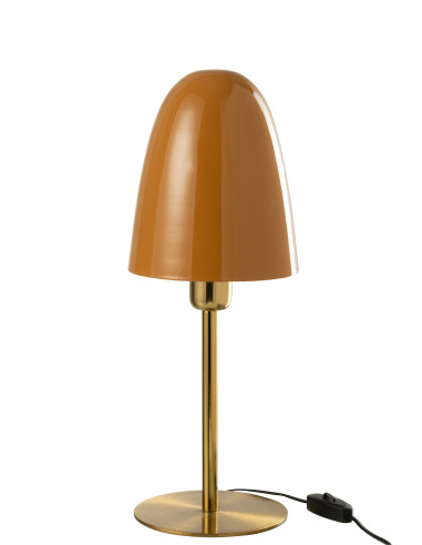 Lampe de table en métal ocre/or.J-Line