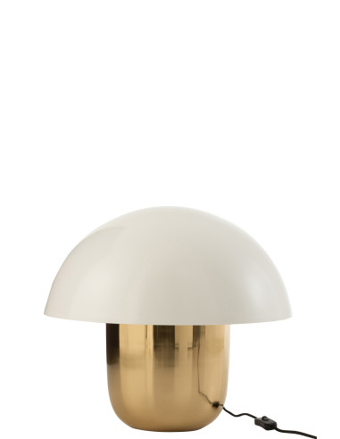 Lampe Champignon en Fer Blanc/Or GrandeJ-Line