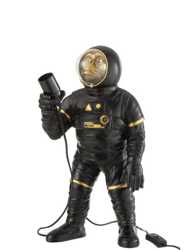 Lampe de table Astronaute Poly Noir/OrJ-Line