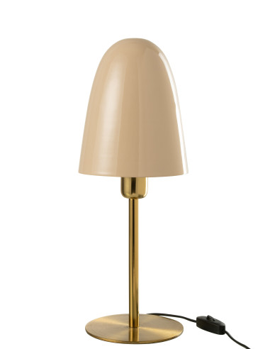 Lampe de table en métal beige/orJ-Line