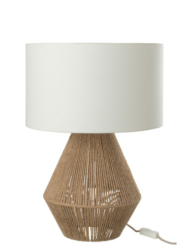 Lampe de table en corde de jute naturelleJ-Line