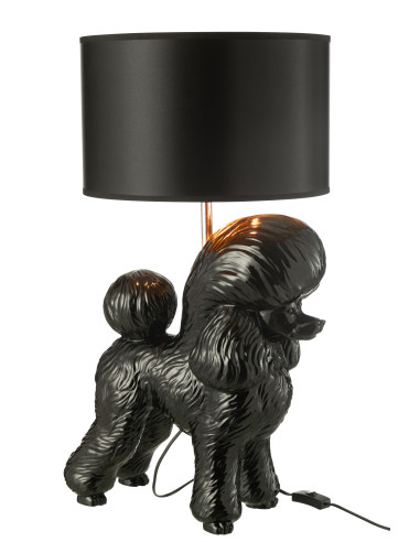 Lampe Caniche en résine noireJ-Line