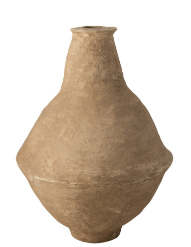 Vase Extra-Large Chad Papier Mache BrownJ-Line