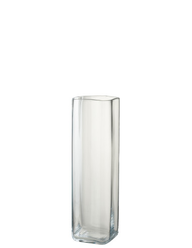 Vase Carré Transparent Moyen à droiteJ-Line