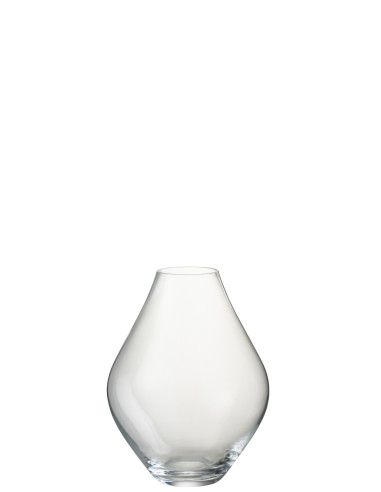 Vase en verre transparent grand AbbyJ-Line