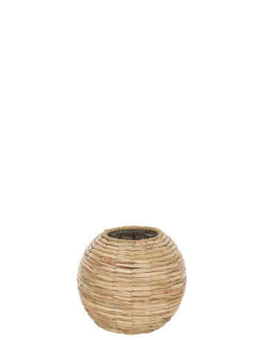 Vase Yumi Boule Paille Naturelle MoyenJ-Line