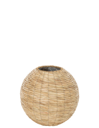 Vase Yumi Boule Paille Naturelle GrandJ-Line