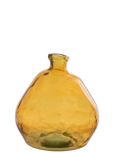 Grand vase en verre ocre LauraJ-Line