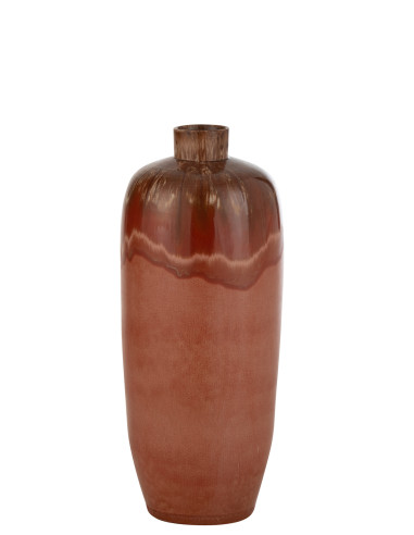 Vase en céramique rouge de taille moyenne AlineJ-Line