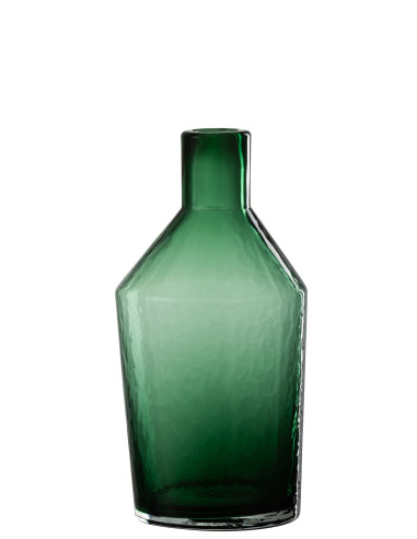 Bouteille décorative en verre vert petitJ-Line