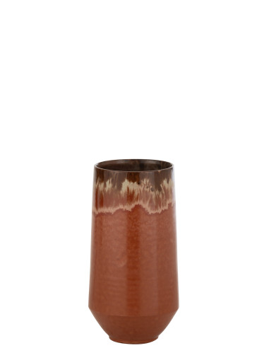 Vase Aline en céramique rouge petitJ-Line