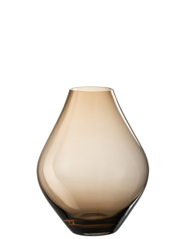 Vase en verre ambre grand AbbyJ-Line