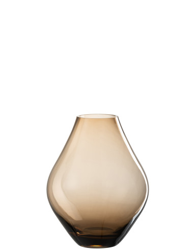 Vase en verre ambre petit AbbyJ-Line