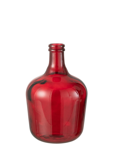 Vase Carafe Verre Rouge MoyenJ-Line