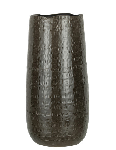 Motif de vase en céramique gris foncé grandJ-Line