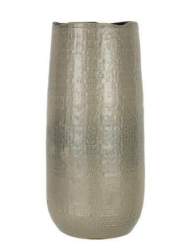 Motif de vase en céramique gris clair grandJ-Line