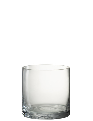 Vase cylindre en verre transparent petitJ-Line