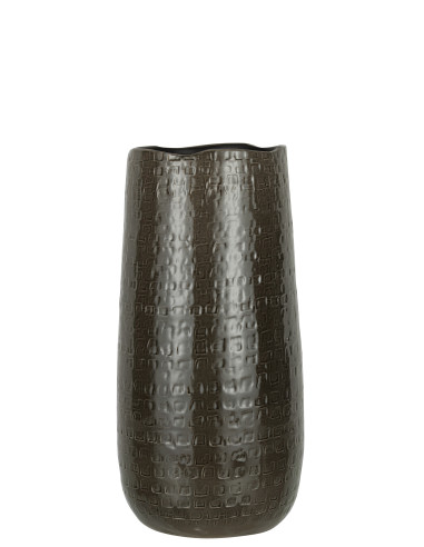 Motif de vase en céramique gris foncé petitJ-Line