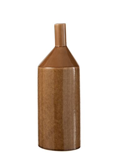 Vase en céramique marron petit et hautJ-Line