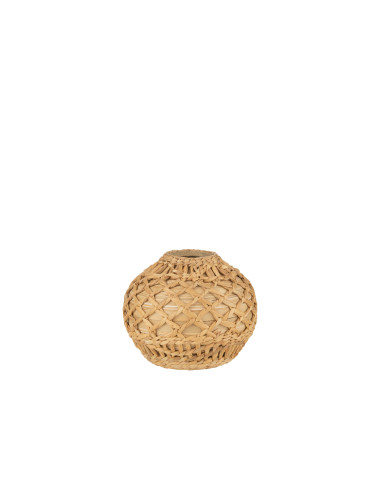 Vase en osier de bambou naturel petitJ-Line