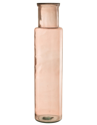 Vase cylindre en verre rose clair grandJ-Line