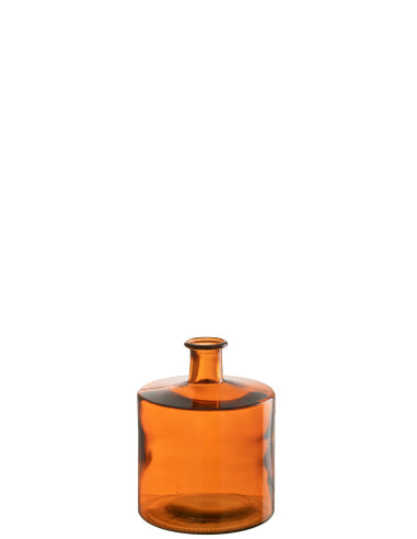 Vase en verre large orange petitJ-Line