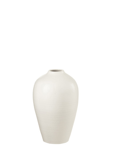 Vase en céramique blanc petitJ-Line