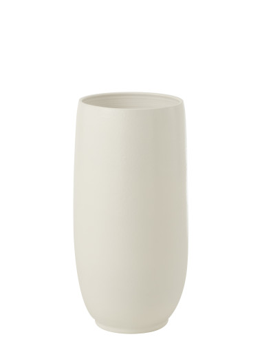 Vase Ying en céramique blanc petitJ-Line