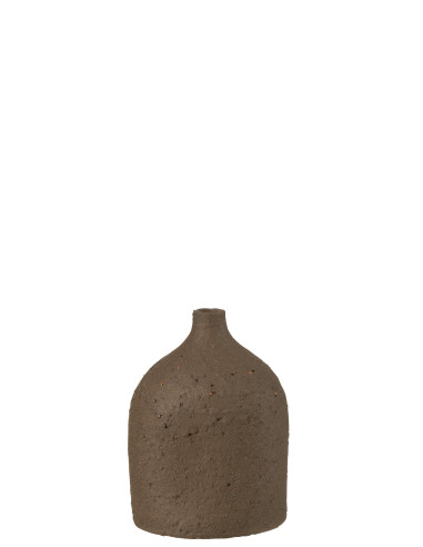 Vase Enya Bouteille en Céramique Marron PetitJ-Line