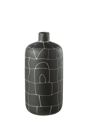 Vase Bouteille Japon Céramique Noir PetitJ-Line