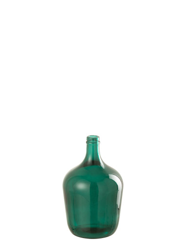 Vase Bouteille Verre VertJ-Line