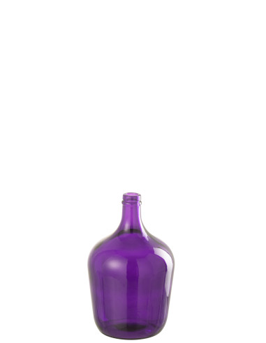 Vase Bouteille Verre VioletJ-Line