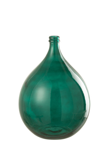 Vase en verre vert LisbonneJ-Line