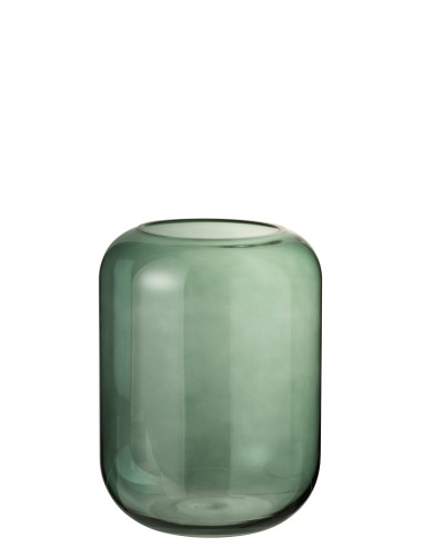 Vase cylindre en verre vert moyenJ-Line