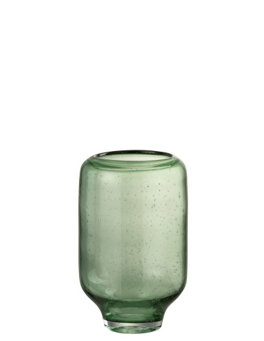 Vase Nora Sur Pied Verre Rond Vert Clair PetitJ-Line