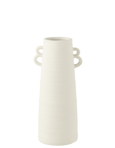 Vase conique en argile blanche petitJ-Line