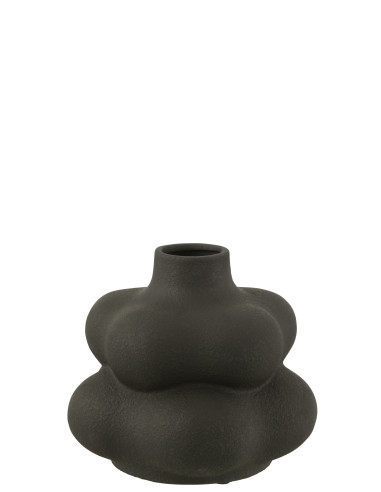 Vase en argile noir petitJ-Line