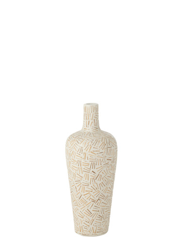 Vase en ciment blanc petit LauwraJ-Line