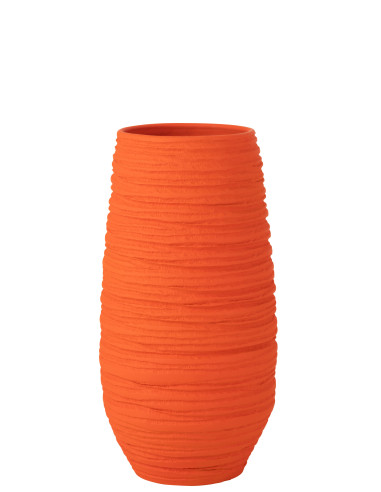 VASE FIESTA CÉRAMIQUE ORANGE TRÈS GRANDJ-Line