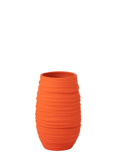 VASE FIESTA CÉRAMIQUE ORANGE GRANDJ-Line