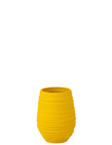 VASE FIESTA CÉRAMIQUE JAUNE MOYENJ-Line