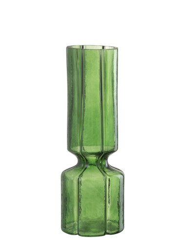 Vase Jef Lignes Verre VertJ-Line