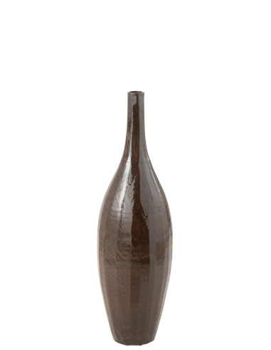 Vase Bouteille Terra Brillant Marron MoyenJ-Line