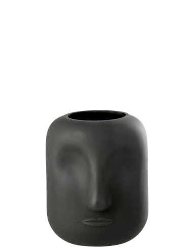 Vase en verre noir petitJ-Line