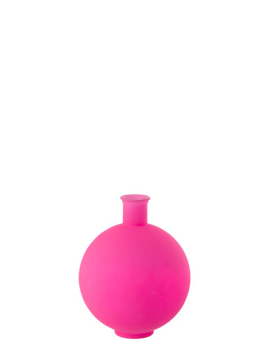 Vase Balle Verre Néon Rose GrandJ-Line